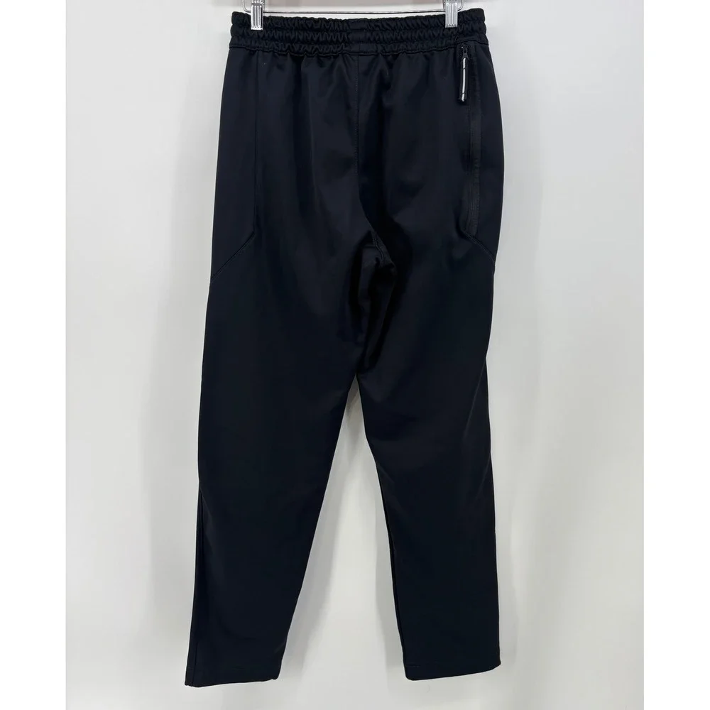 Nike Dri-Fit Pants Men's S Black Swoosh Tapered Training AT3260-010